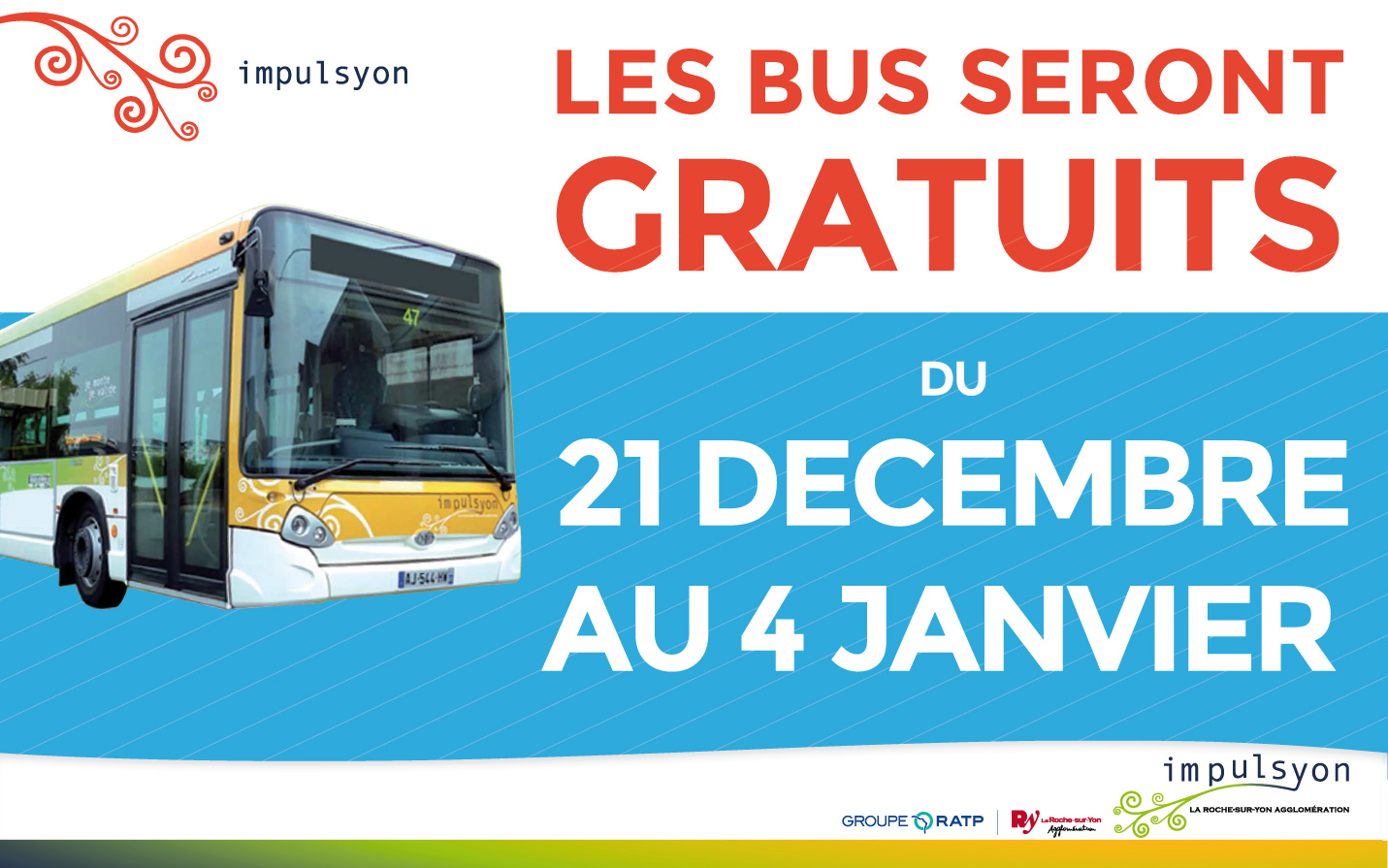 bus gratuits la Roche-sur-Yon